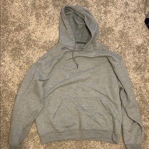 Fruit of the Loom Plain Grey Hoodie